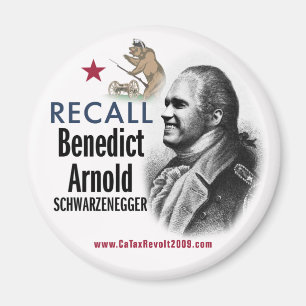 Íman Lembre Benedict Arnold Schwarzenegger Magnet