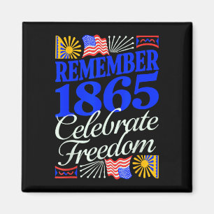 Íman Lembre-se de 1865 celebrar juneteenth patriótico