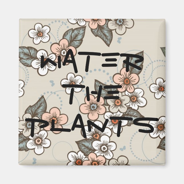 Íman Lembrete Das Plantas (Frente)