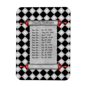 Íman Lembrete de aniversário da família magnética - Per