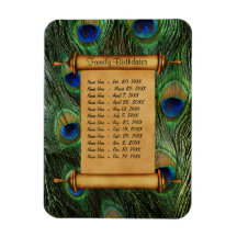 Lembrete de aniversário da família magnética - Per