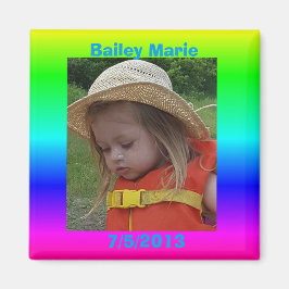 Íman Lembrete de Aniversário Fotografias do Refrigerado