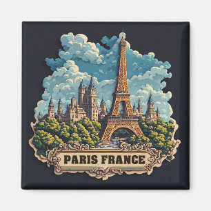 Íman 🧲 Lembrete de Férias em Paris França Para Fãs de