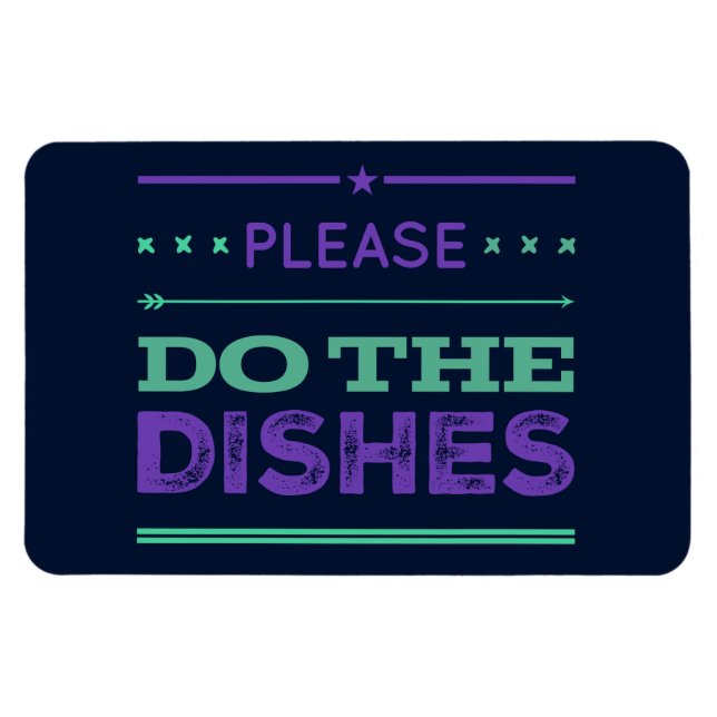 Íman Lembrete de Loja de Texto Roxo (Horizontal)