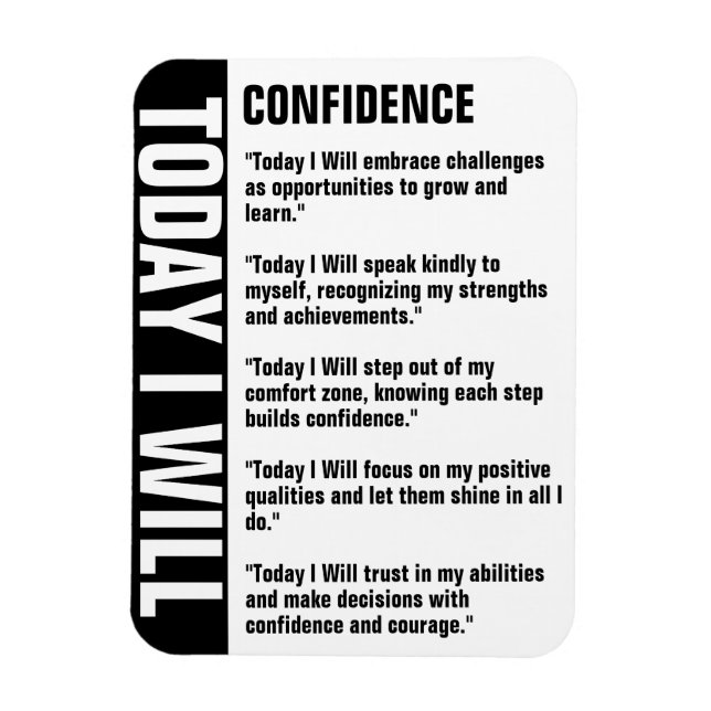 Íman Lembrete de Objetivos de Confiança Personalizar (Vertical)