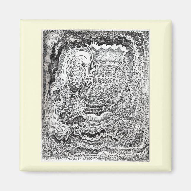 Íman Lembrete do Cérebro Antigo (Frente)