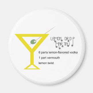 Íman Lemon Drop Martini Magnet