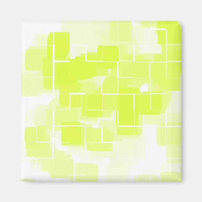 Íman "Lemon Meringue" Arte Geométrica (Frente)