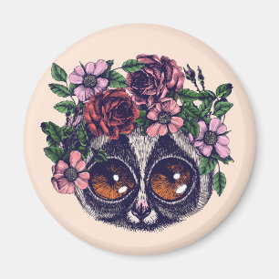 Íman Lemur floral doce