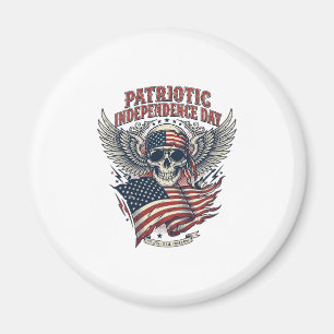 Íman Lenço Patriótico Rocker Old Glory Música Rock Meta