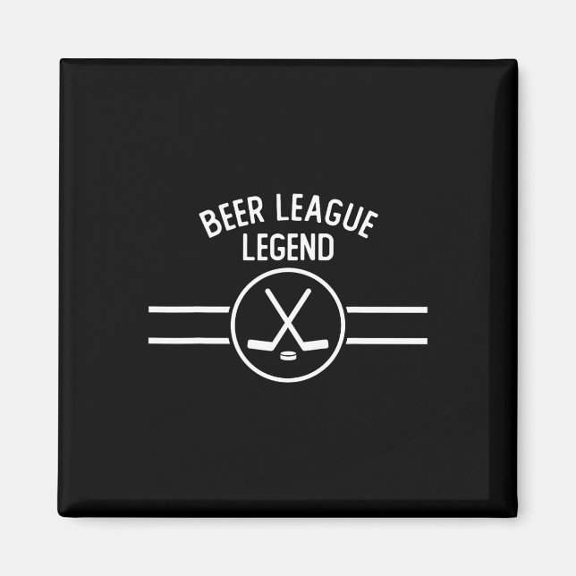 Íman Lenda da Liga de Beer Hóquei no Gelo Inline Engraç (Frente)