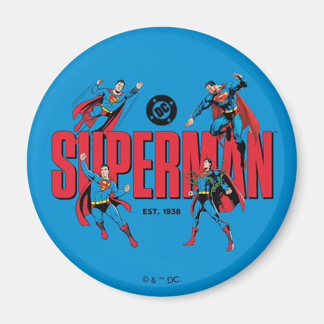 Íman Lendas do Superman para Sempre Gráfico (Frente)