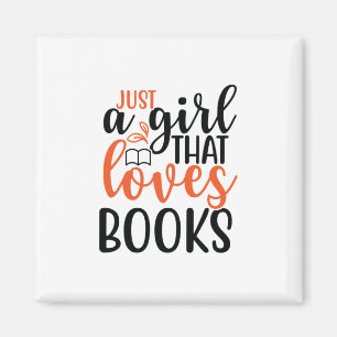 Íman Lendo Arte Apenas Uma Menina Que Ama Livros
