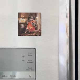 Íman Lendo Gato em Cheongsam