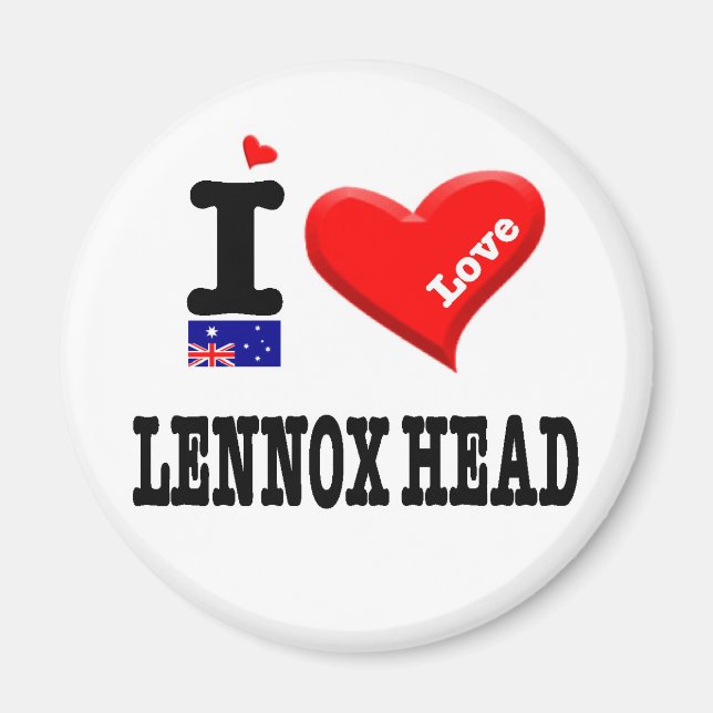 Íman LENNOX HEAD - I Love (Frente)