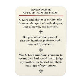 Íman Lenten Prayer of Ruas. Ephraim, o sírio