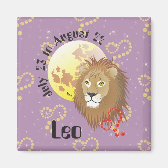 Íman Leo 23 de julho a 22 de agosto (Frente)
