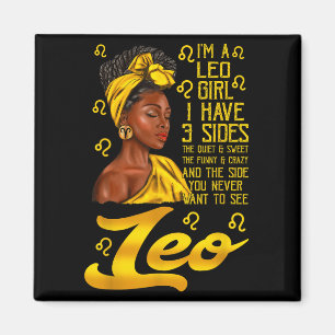 Íman Leo Afro Black Woman É o meu Sinal Zodiac de Anive