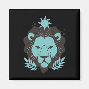 Íman Leo Lion Halloween Astrologia do Horoscópio Zodiac