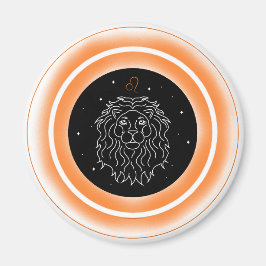 Íman Leo Symbol – Minimal Astrology Emblem