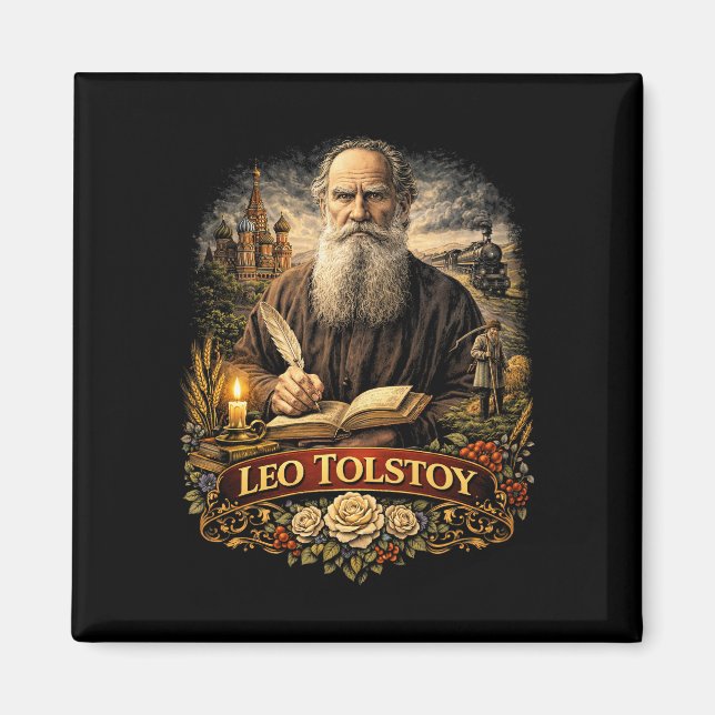 Íman Léo Tolstói (Frente)