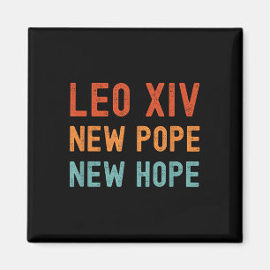 Íman Leo Xiv Novo Papa Nova Esperança Retrô Cores Vinta
