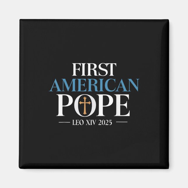 Íman Leo Xiv O Primeiro Papa Americano (Frente)
