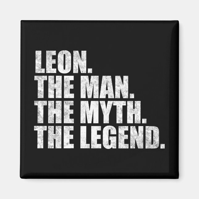 Íman Leon nome, Leon O Homem O Mito A Lenda (Frente)