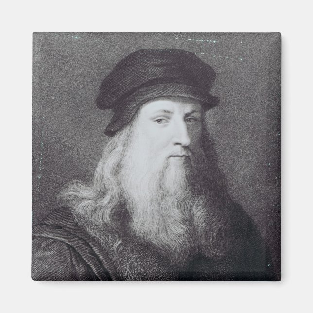 Íman Leonardo da Vinci, gravado por Raphael (Frente)