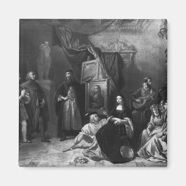 Íman Leonardo da Vinci pintando o Gioconda (Frente)