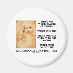 Íman Leonardo da Vinci três classes de pessoas das