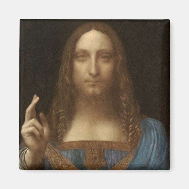 Íman Leonardo da Vinci's Salvator Mundi (Cristo de Jesu (Frente)