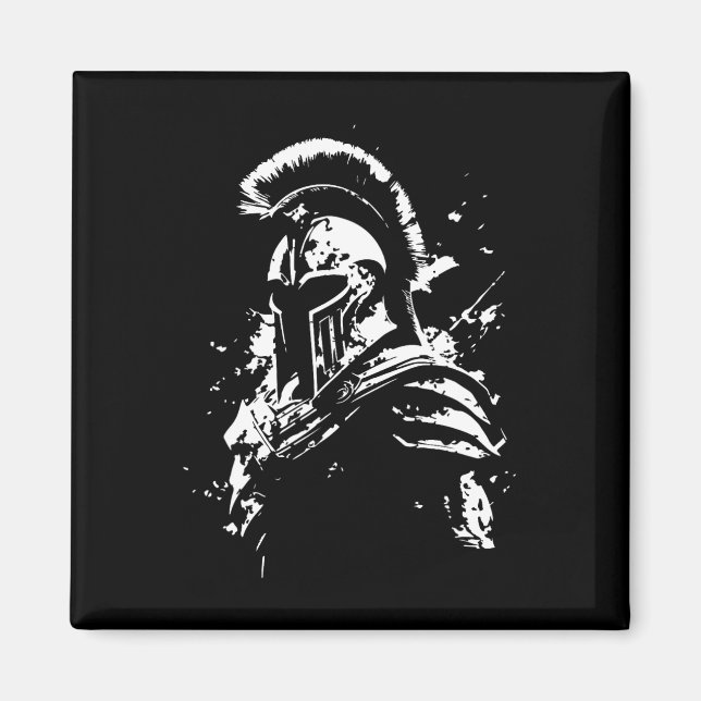 Íman Leonidas Spartan Helmet Gym Sparta Workout Grego W (Frente)