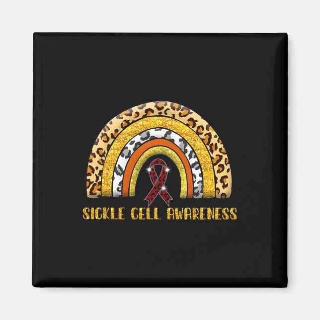Íman Leopard Rainbow Sickle Cell Warrior (Frente)