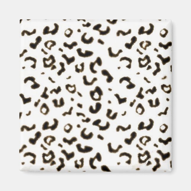 Íman leopardo branco (Frente)