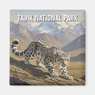 Íman Leopardo-das-neves no Parque Nacional do Tajique,