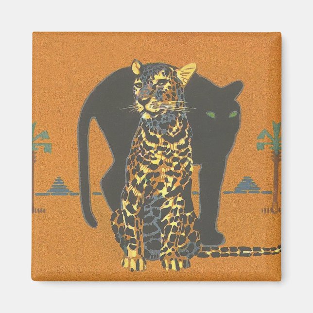 Íman Leopardo e Panther (Frente)