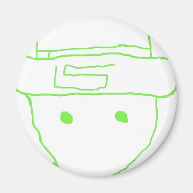 Íman Leprechaun Amateur Sketch (Frente)