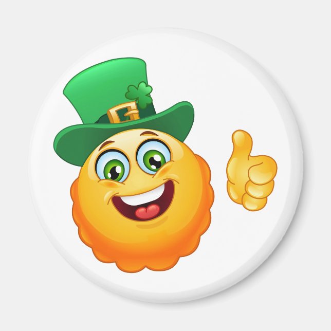 Íman leprechaun emoji (Frente)