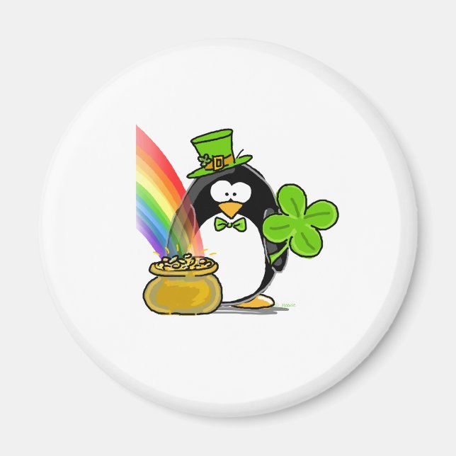 Íman Leprechaun Penguin (Frente)
