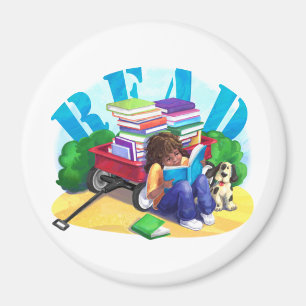Íman LER Arte do Vagão do Livro