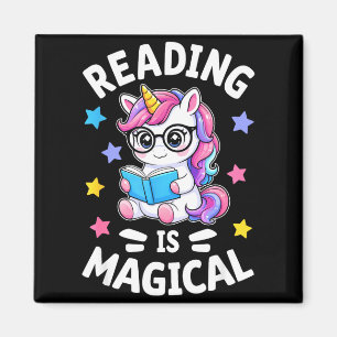 Íman Ler é um bibliotecário de unicórnio fofo mágico bi