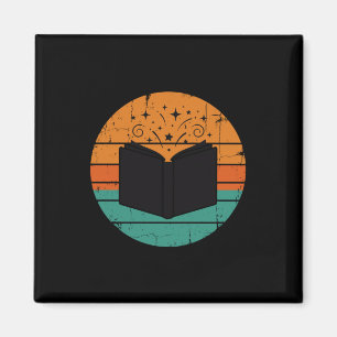 Íman Ler livros infantis homens engraçados vintage retr