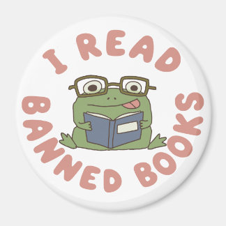 Íman Ler Livros Proibidos Sapo Engraçado Lendo