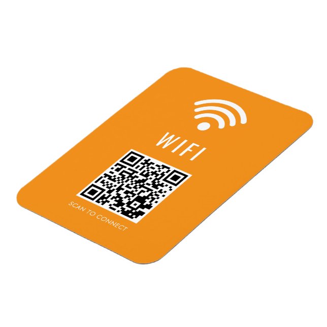 Íman Ler para Conectar Orange WiFi Magnet com Código QR (Left Side)