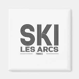 Íman Les Arcs Ski Resort França Alps French Skiing Souv