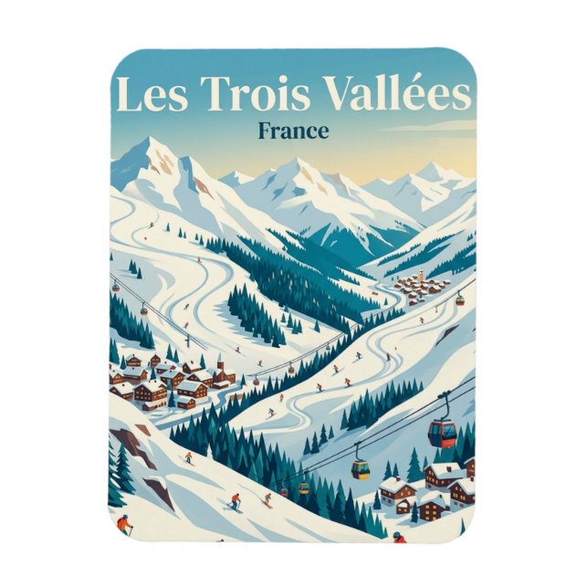 Íman Les Trois Vallées França (Vertical)
