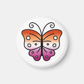 Íman Lesbian Pride Butterfly Magnet