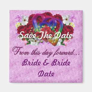 Íman Lésbica Gay Salve as Imagens de Casamento de Data
