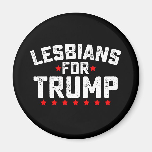 Íman Lésbicas Para A Eleição Presidencial Trump LGBTQ (Frente)